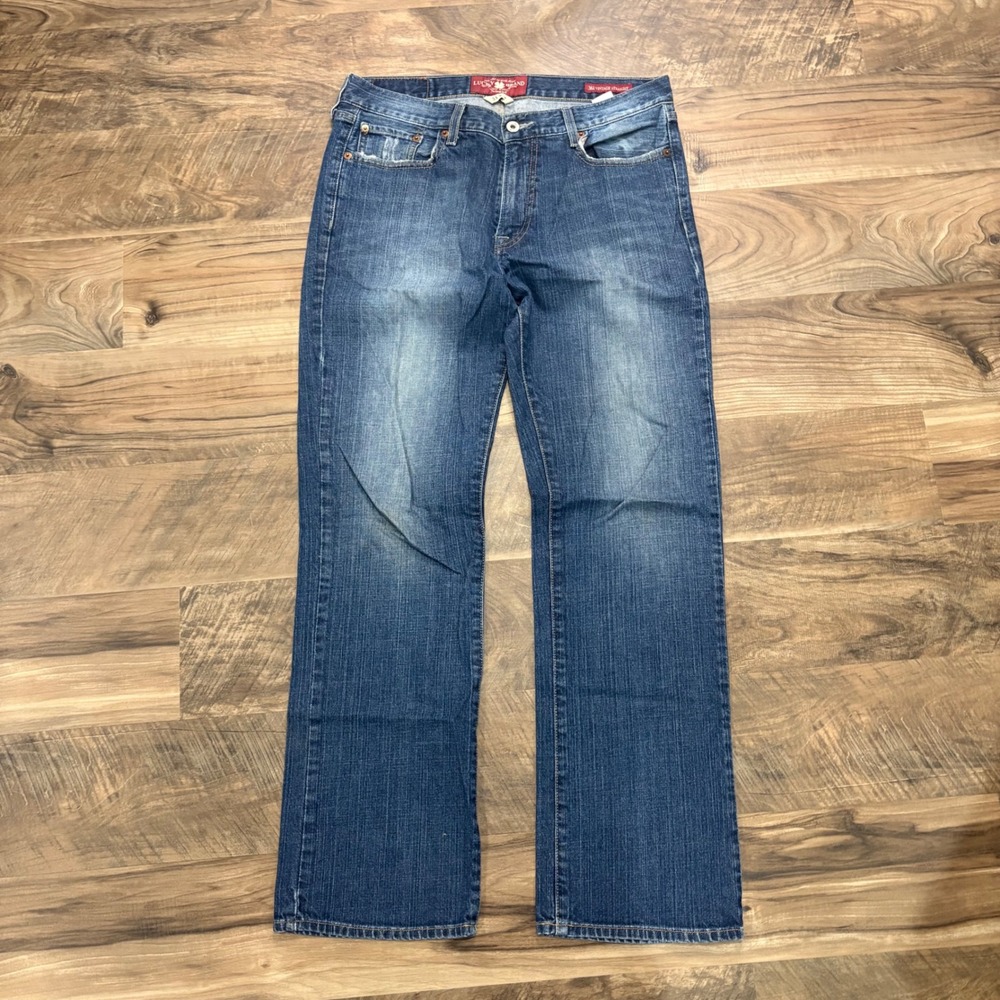 Vintage Y2K Lucky Brand Jeans Mens 32x32 Blue 361 Vintage Straight Denim Pants - Picture 4 of 8